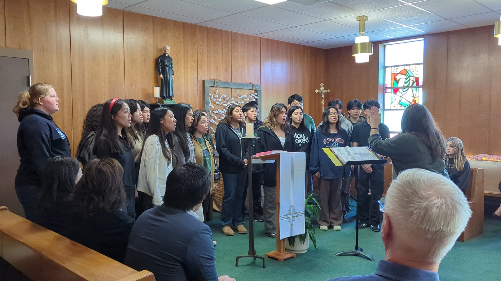 Moreau Catholic High School blesses grounds for $10M music center