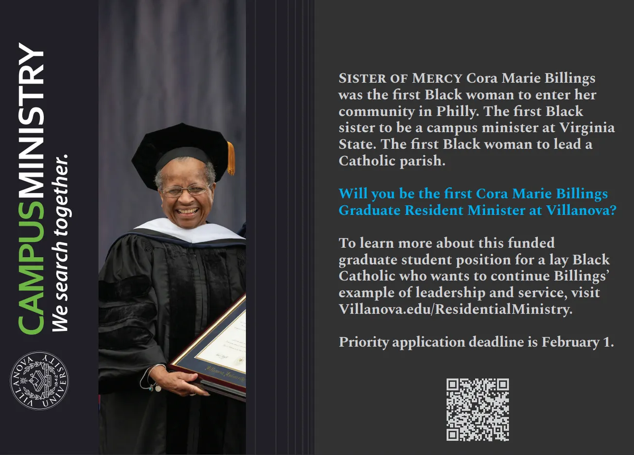 New fellowship at Villanova honors pioneering Black nun