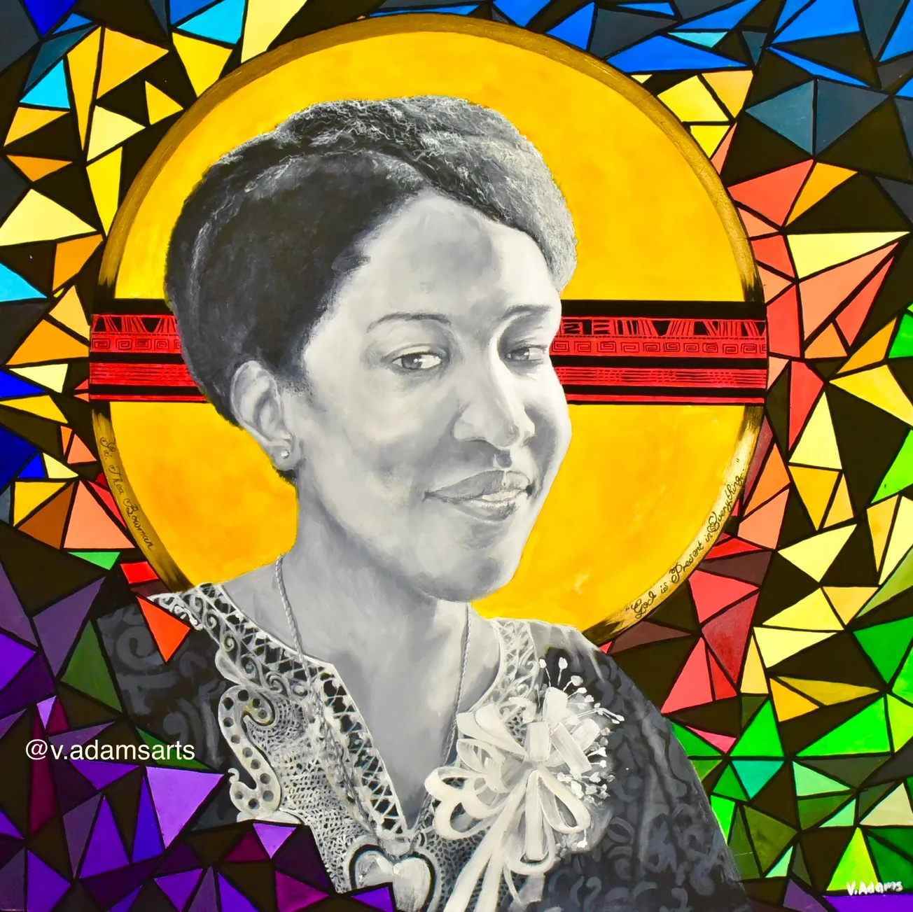 New Thea Bowman portrait created by painter Vernon Adams