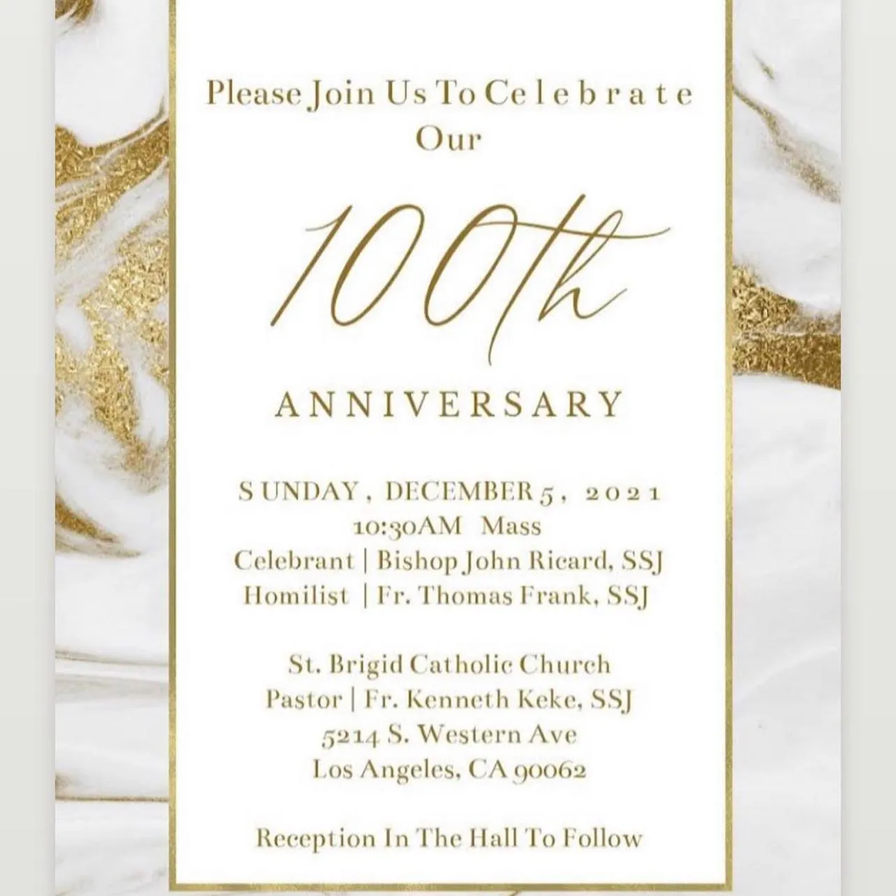 St Brigid Catholic Church—social justice hub and home parish of Amanda Gorman—celebrating centennial this weekend