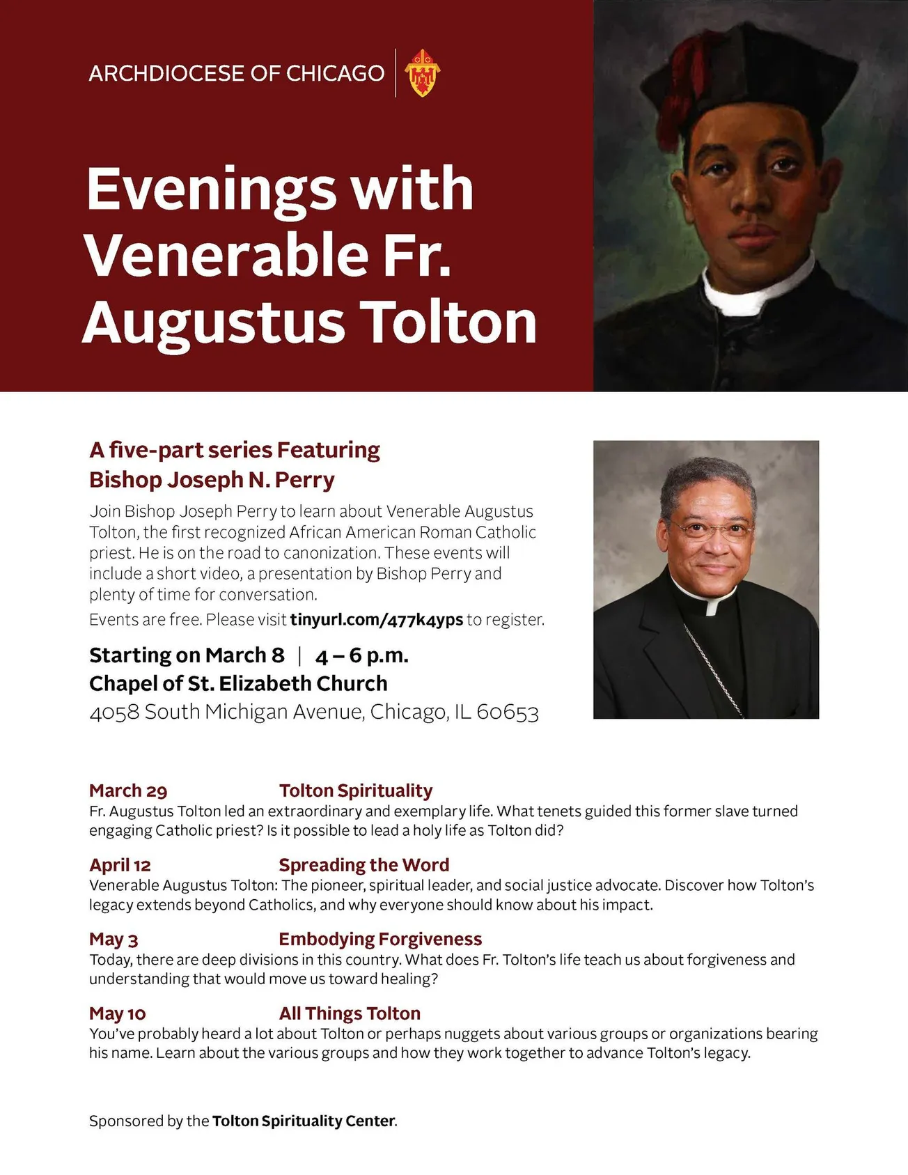 5-part series on Ven. Augustus Tolton continues Wednesday with Bishop Joseph N. Perry