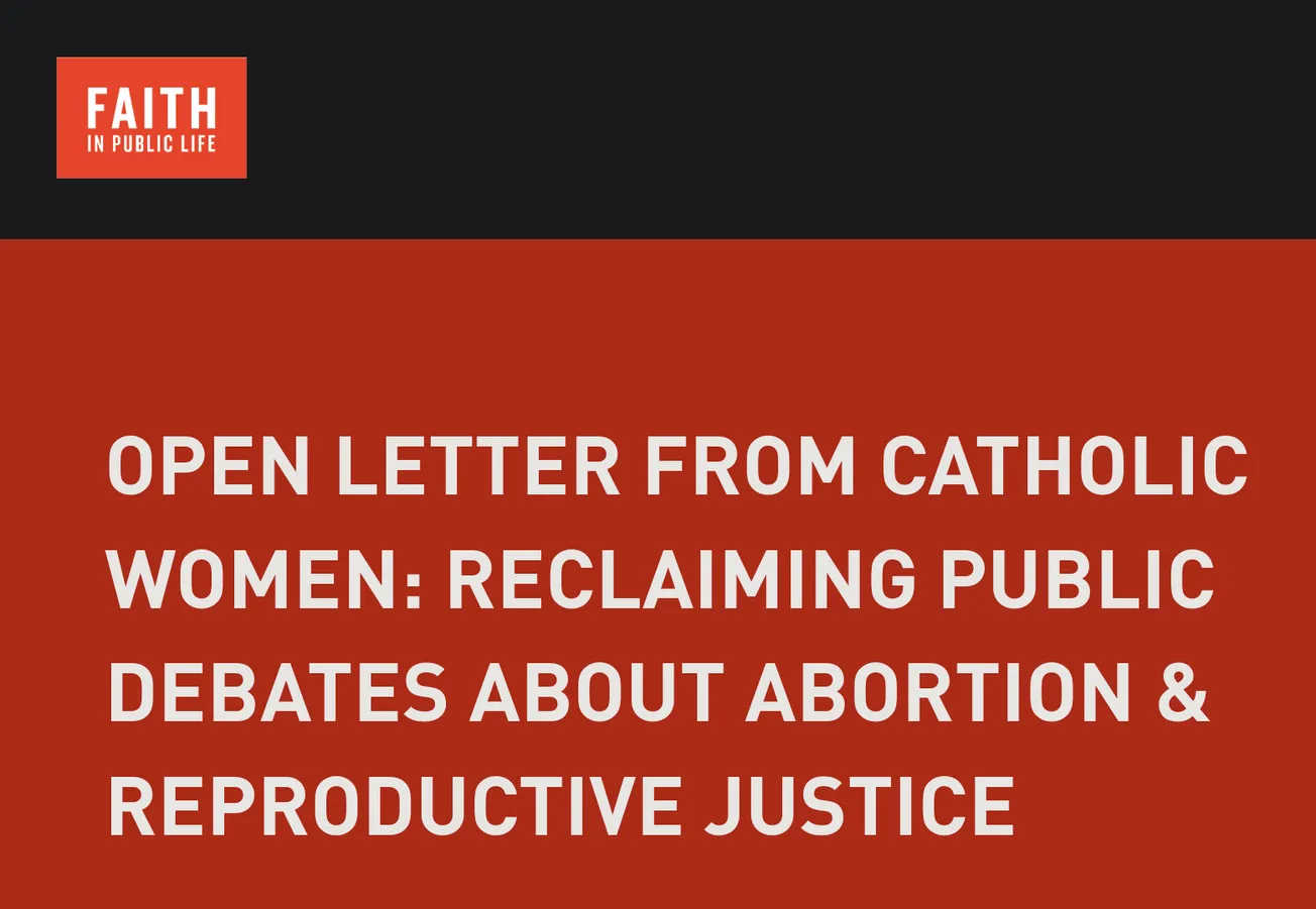 Black Catholic scholars sign open letter on reproductive justice