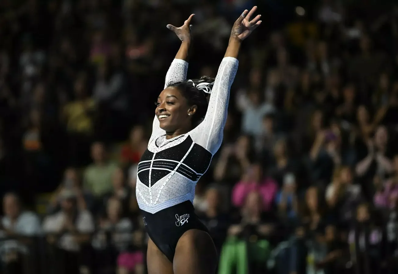 Simone Biles takes gold in first competition since 2021