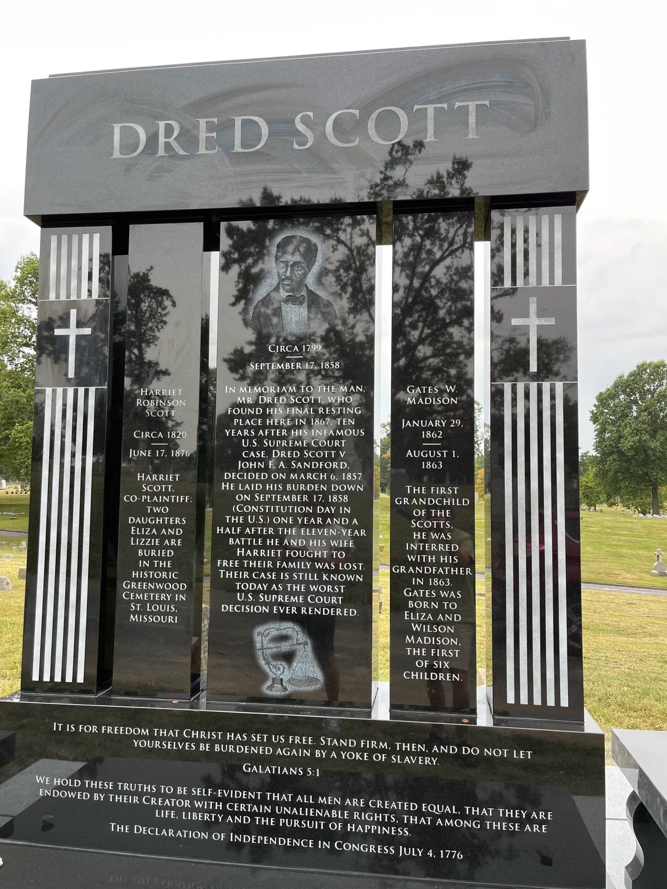 Dred Scott grave marker to be dedicated Saturday at Catholic cemetery in St. Louis
