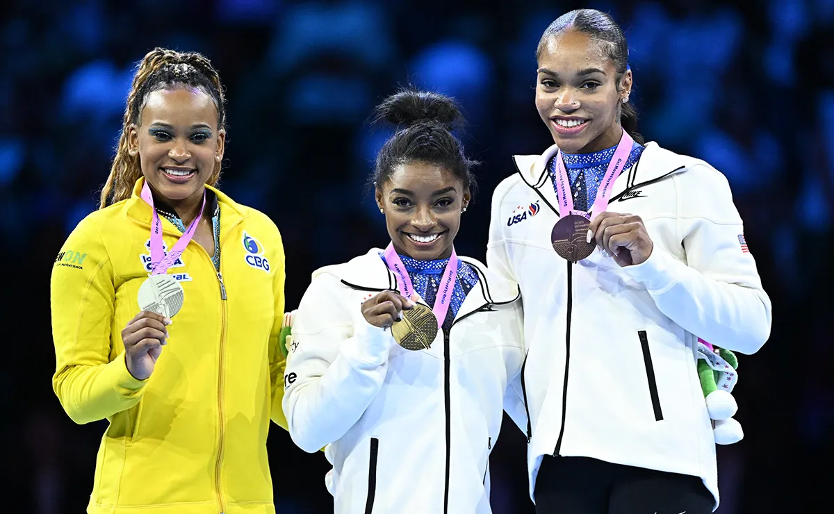 Simone Biles wins big at worlds, secures four golds