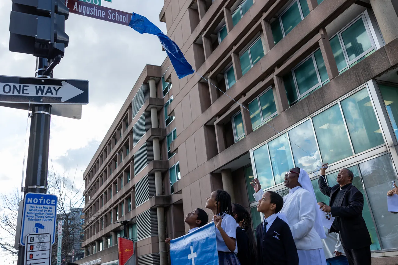 St. Augustine Catholic School in Washington honored with street renaming