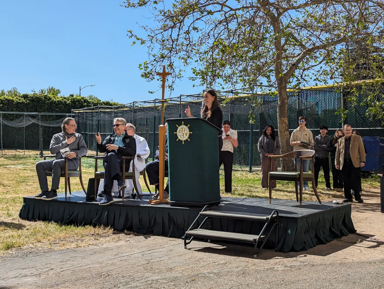 Moreau Catholic High School blesses grounds for $10M music center