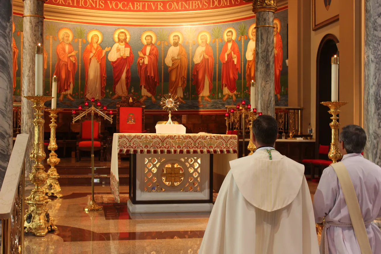 Bishop talks food insecurity as National Eucharistic Pilgrimage stops in Beaumont