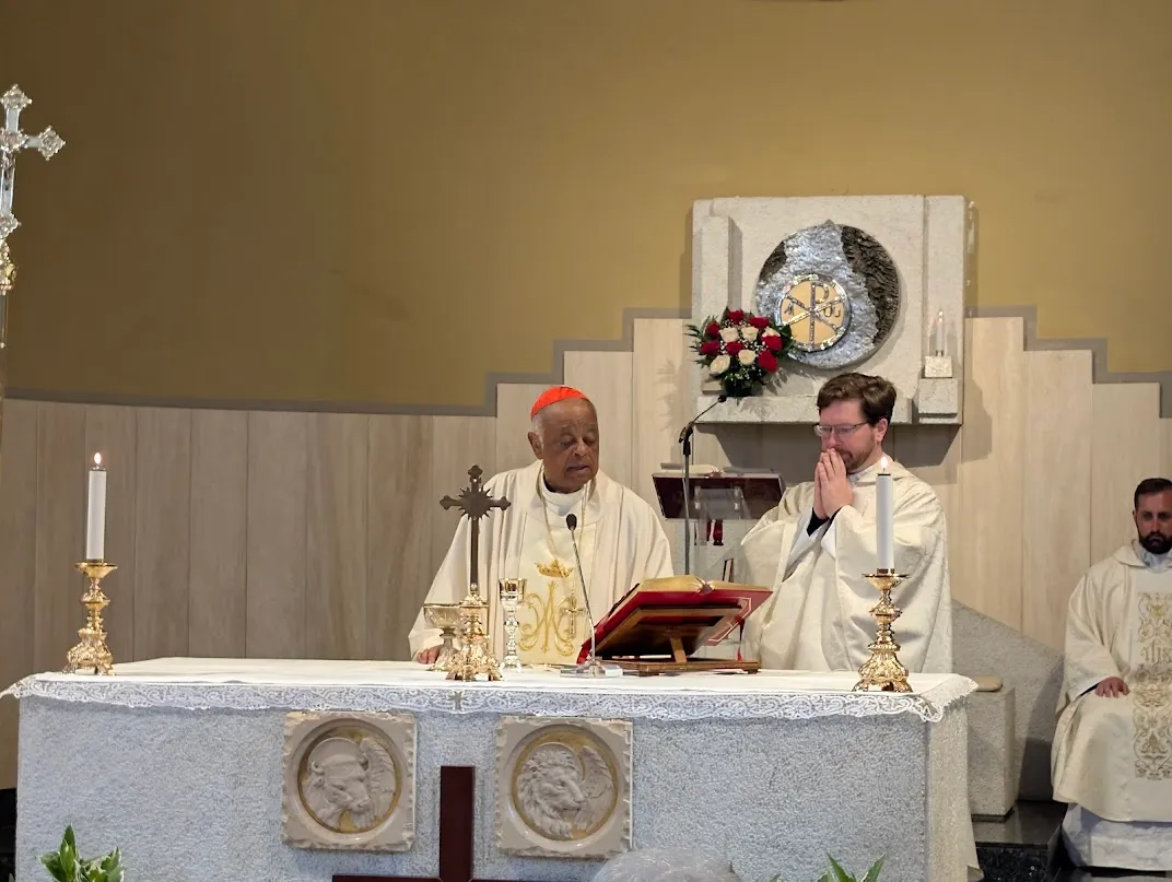 Cardinal Wilton Gregory says Mass at Rome titular church ahead of 2025 papal conclave