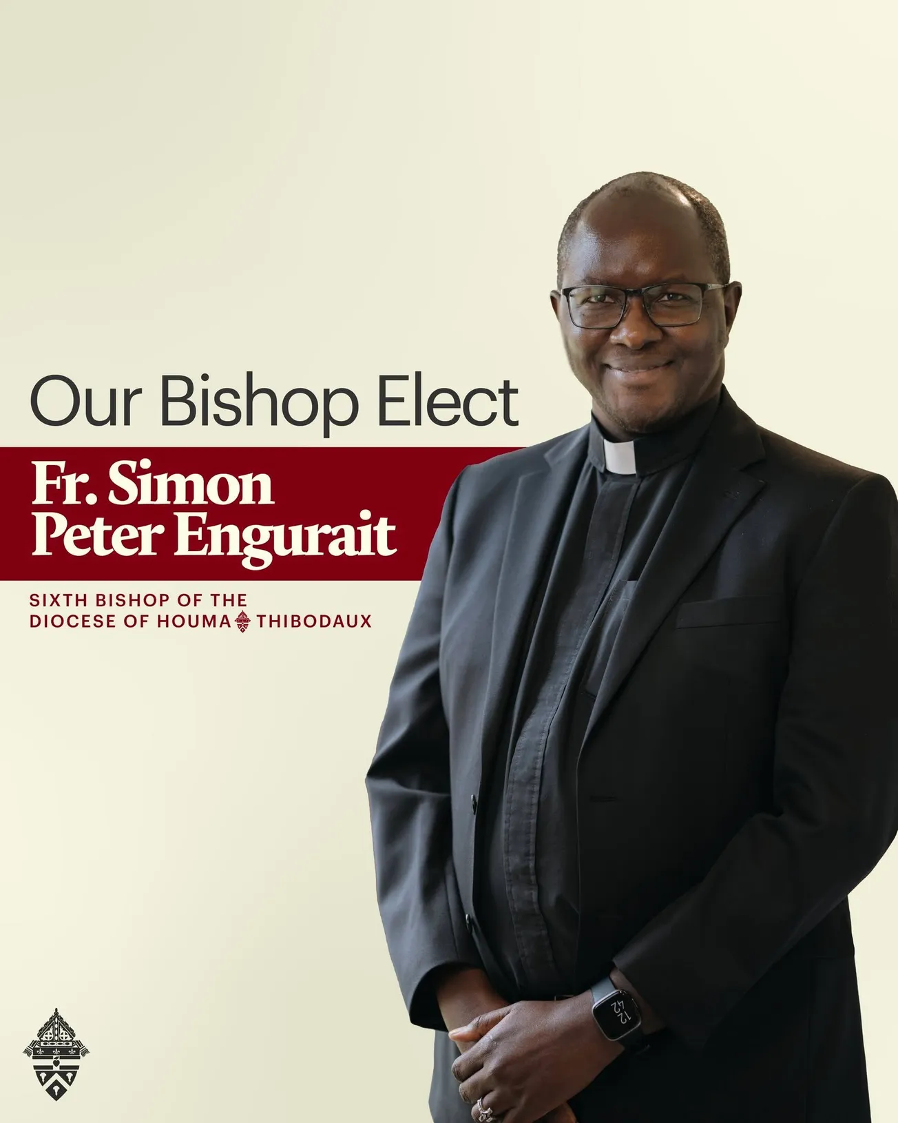 Simon Peter Engurait named Bishop of Houma-Thibodaux—first native African Catholic prelate in mainland U.S.