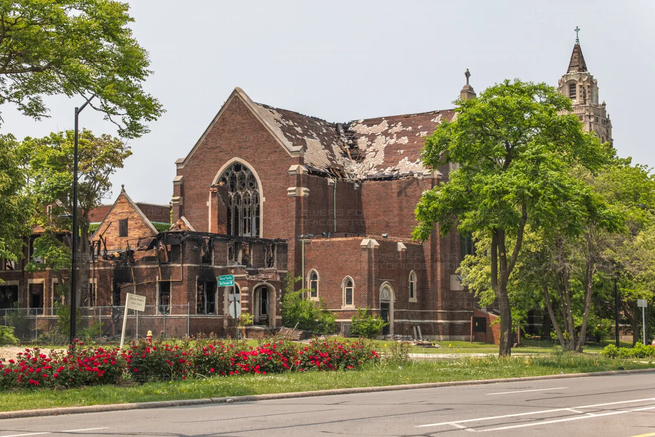 Fire damages historic Detroit church complex connected to Black Catholics
