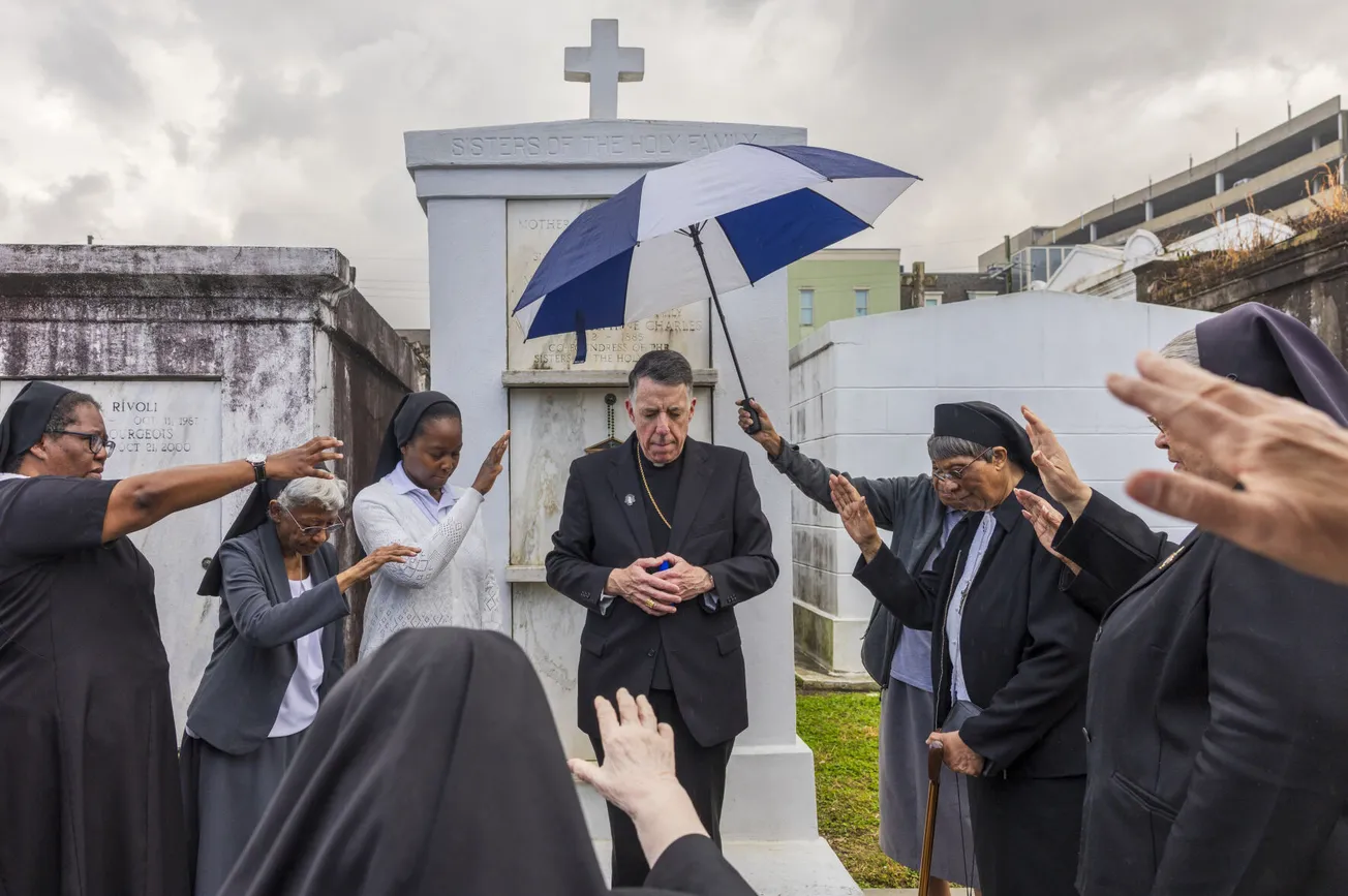 New Orleans archbishop starts tenure with visit to grave of Venerable Henriette DeLille